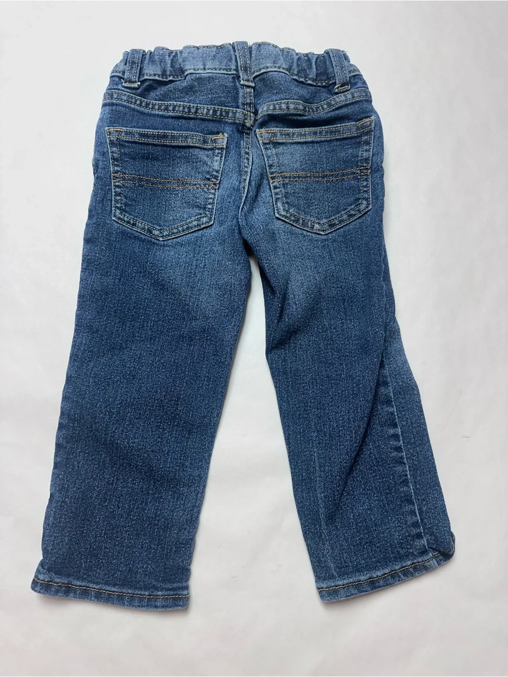 OshKosh B’gosh Classic 2T Dark Wash Straight Leg Jeans Elastic Waist